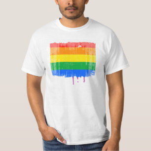 BEDRÖVAD DESIGN FÖR GAY PRIDE RANDAR TEE SHIRT