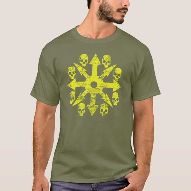 Bedrövad döskallar tee shirt (Framsida)