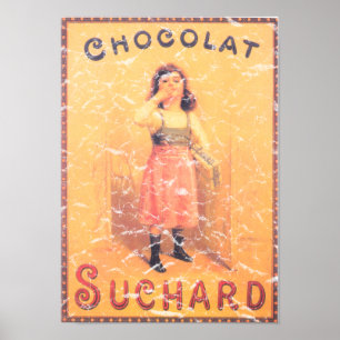 Bedrövad Suchard Choklad Poster