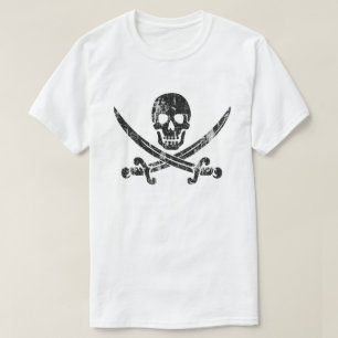 Bedrövade Jolly Roger T-shirt
