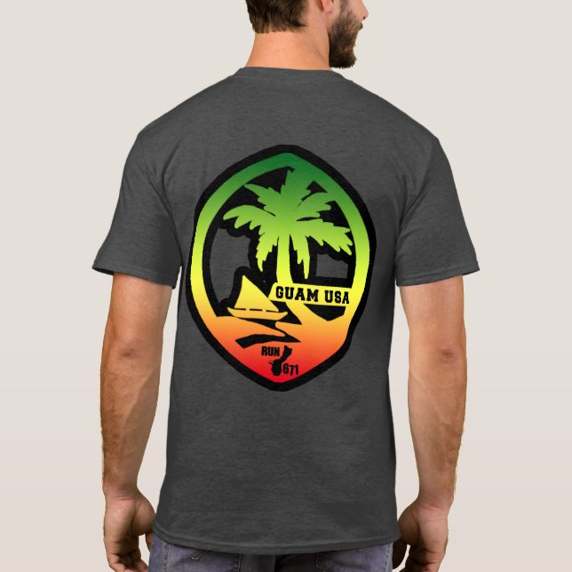 Bedrövade reggaen för SPRINGA 671 förseglar den T-shirt (Baksida)