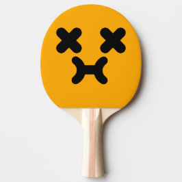 Bedrövat Pussmunnar Ansikte Orange Pingisracket