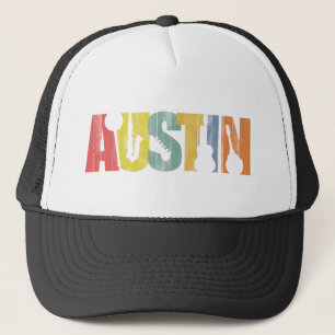 Bedrövat Wood korn för Austin Texas musikfestiva Keps