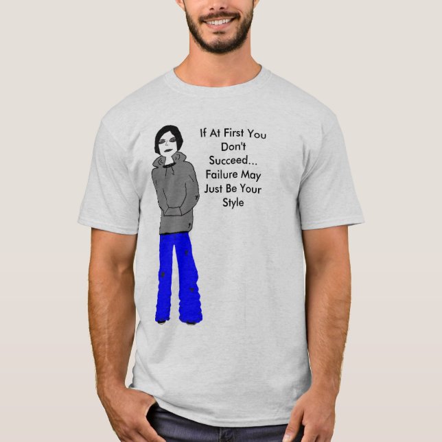Bedrövligt dimmigt tee shirt (Framsida)