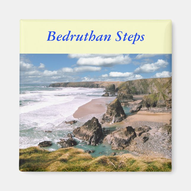 Bedruthan Steps, Cornwall Magnet (Framsidan)