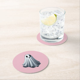 Bedsheet Ghost Underlägg Papper Rund