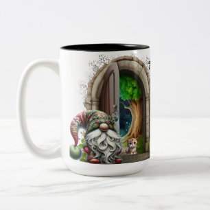 Bedtime Gnome Ceramic Två-Tonad Mugg