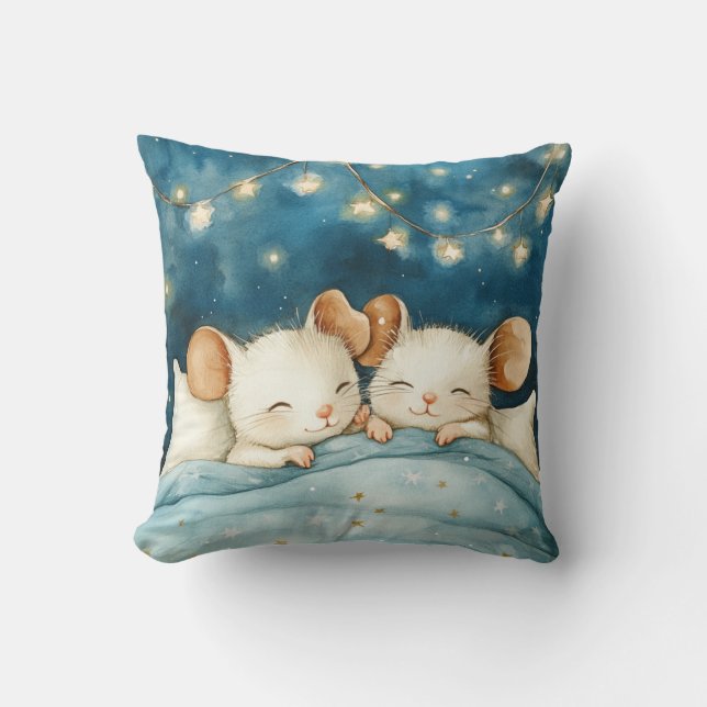 Bedtime Mice Dekorativ kudde (Framsida)