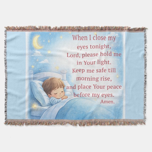 Bedtime Prayer for Kids Filt (Framsidan)