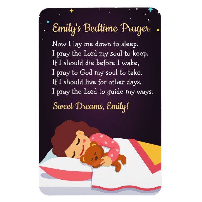 Bedtime Prayer Poster Magnet (Vertikal)