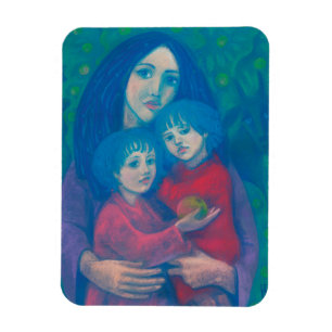 Bedtime-saga, mor& children art mors dag magnet