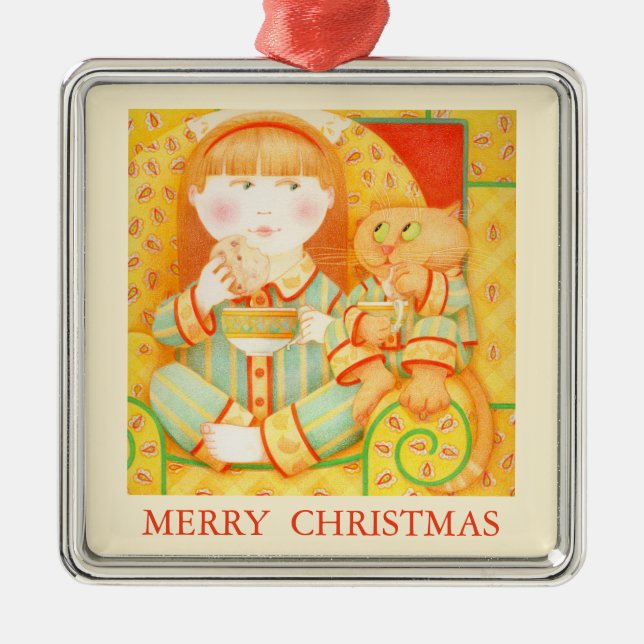 BEDTIME SNACK Premium Ornament + Text / Cream (Framsidan)