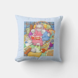 BEDTIME STORY Dekorativ kudde - Blue