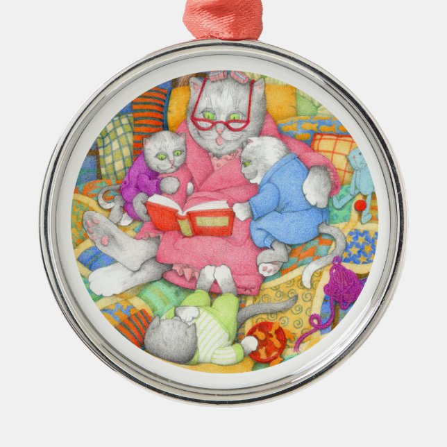 BEDTIME STORY Premium Round Ornament (Framsidan)