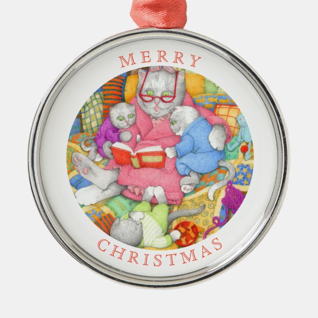 BEDTIME STORY Premium Round Ornament + Text (Framsidan)