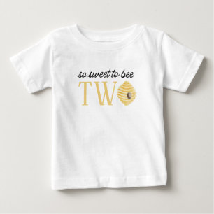 Bee 2-års födelsedag Sött att vara två T Shirt