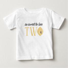 Bee 2-års födelsedag Sweet to Bee Two T Shirt