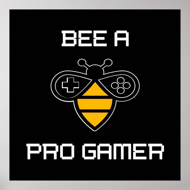 Bee A Pro Gamer, Bee Gifts ,I Love Bee, Beekeeping Poster (Framsidan)