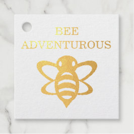Bee Adventurous Foil Favor Taggs