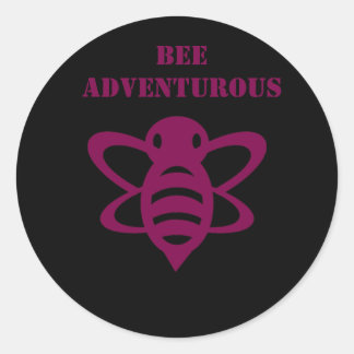 Bee Adventurous Sticker Runt Klistermärke