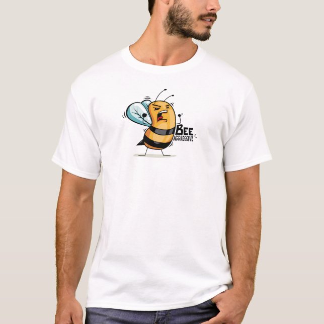 Bee Aggressive T Shirt (Framsida)