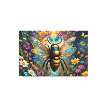 Bee ai art Stretched Kanvastryck