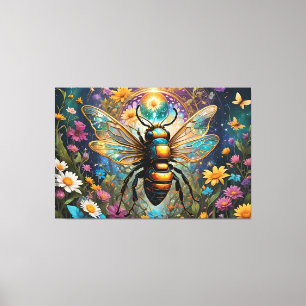 Bee ai art Stretched Kanvastryck