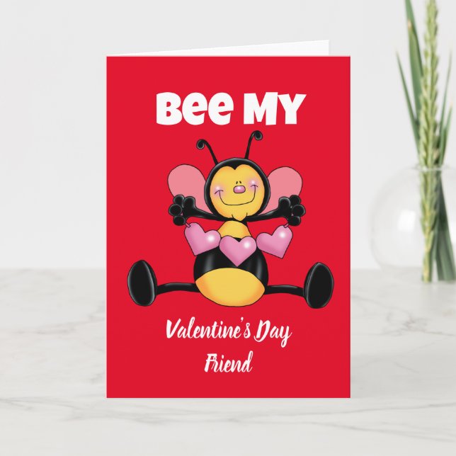 Bee Alla hjärtans dags-kort Helgkort (Framsida)