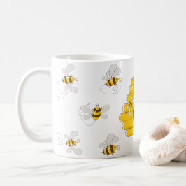 Bee Älskare Delight: Embrace Natature with our Bee Kaffemugg