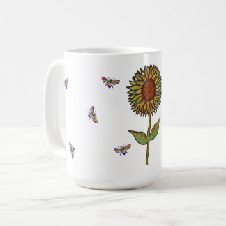 Bee And Sunflower Mug Kaffemugg