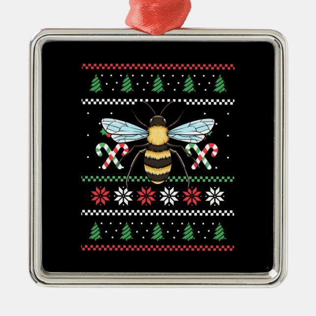 Bee Animal Bee Ugly jul Julgransprydnad Metall (Framsidan)