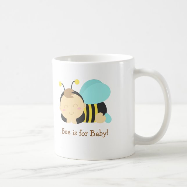 Bee är för Baby, Bumble Bee för blivande Mamma Kaffemugg (Höger)