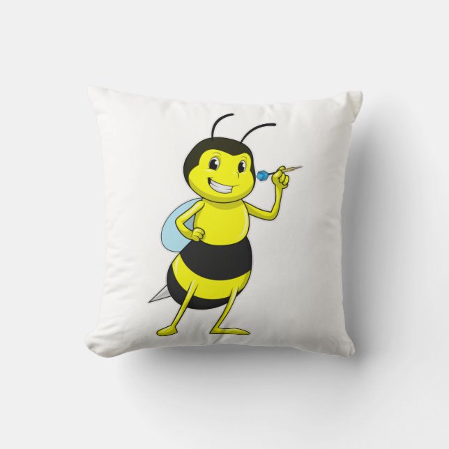 Bee at Darts med Dart Kudde (Framsida)