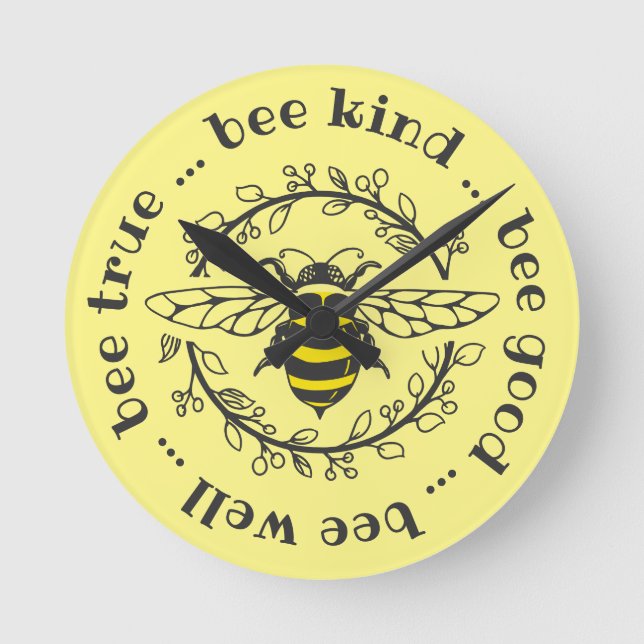 Bee Attitudes Rund Klocka (Framsida)