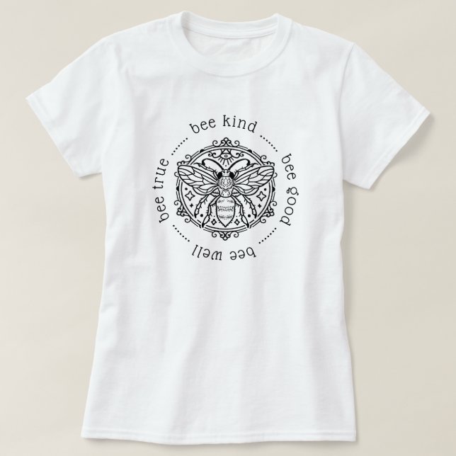 Bee Attitudes T Shirt (Design framsida)