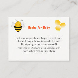 Bee Baby dusch Kön Neutral Cute Tilläggskort