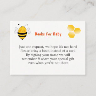 Bee Baby dusch Kön Neutral Cute Tilläggskort