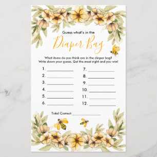 Bee Baby gissar vad som finns i dagboksspelet