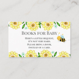 Bee Baby Shower Bokar for Baby Request Business Ca Visitkort