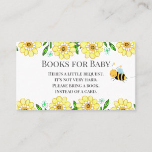 Bee Baby Shower Bokar for Baby Request Business Ca Visitkort