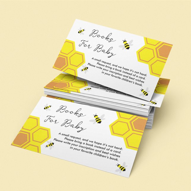 Bee Baby Shower Bokar för Baby Tilläggskort (Skapare uppladdad)