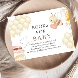 Bee Baby Shower Bokar för Baby Tilläggskort