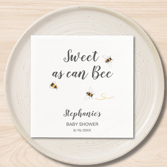 Bee Baby Shower Custom Pappersservett (Skapare uppladdad)