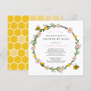 Bee Baby Shower efter e-postinbjudan Inbjudningar