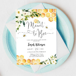 Bee Baby Shower Invitation Inbjudningar