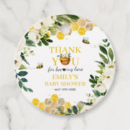 Bee Baby Shower-Mamma att vara könsneutral Gåvor Etiketter