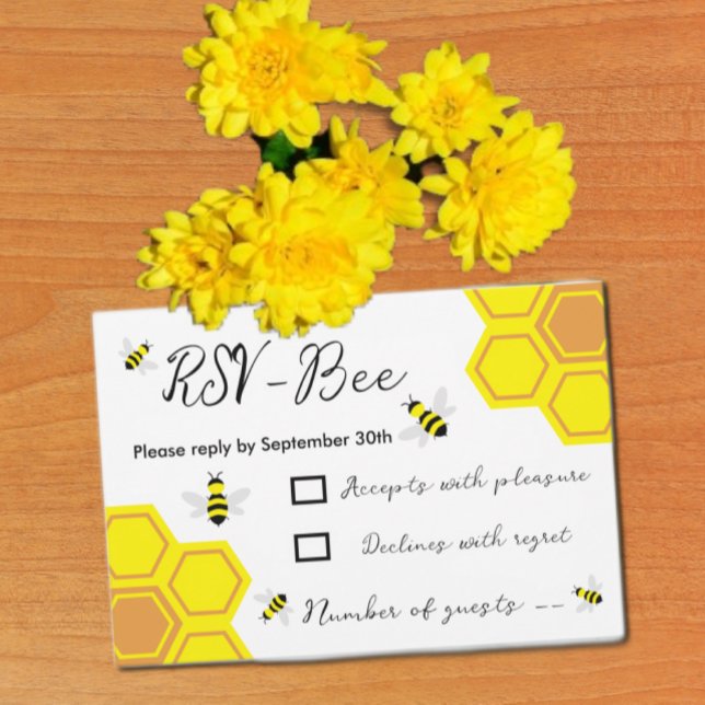 Bee Baby Shower OSA Kort (Skapare uppladdad)