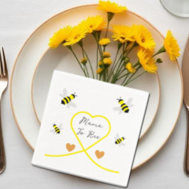 Bee Baby Shower Pappersservett