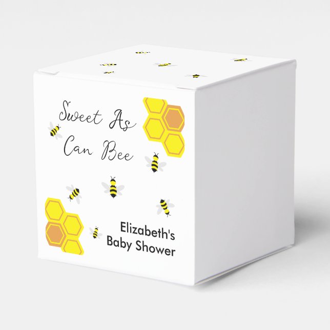 Bee Baby Shower Presentaskar (Framsidan Sidan)