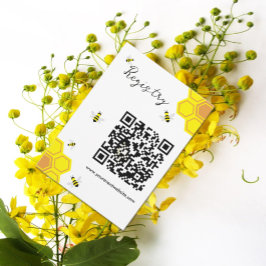 Bee Baby Shower-register Tilläggskort